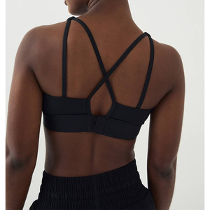 Soutien-gorge de sport personnalisé pour femmes, haute résistance, antichoc, pour yoga, tennis, vêtements de sport, sexy, croisé, absorbant les chocs, push-up - Product Image 4