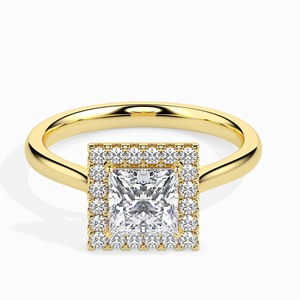 Custom 14K 18K Rose Gold Princess Cut <b>Fine</b> <b>Rings</b> D VS1 VVS1 IGI Certified Lab Grown Diamond Engagement Wedding <b>Ring</b> for Women - Product Image 5