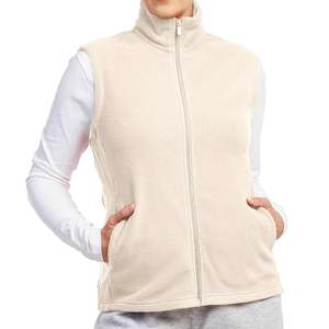 OEM Made Custom Logo Fleece Vest Women Stand Collar Sleeveless Zipper <b>Jacket</b> <b>Winter</b> <b>Running</b> Outdoor Fitness Sportswear - Product Image 3