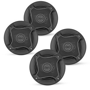 Haut-parleurs coaxiaux de voiture 4FT 250W (paire) avec tweeter, ajustement universel, remplacement rapide, haut-parleur composant - Product Image 1