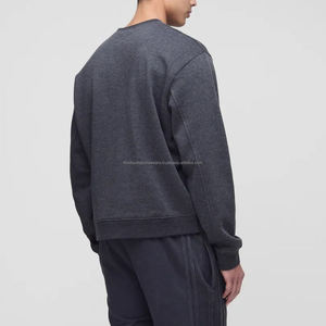 <span class=keywords><strong>Felpa</strong></span> Invernale da <span class=keywords><strong>Uomo</strong></span> in Cotone 100% Felpato, Nera e <span class=keywords><strong>Beige</strong></span>, con Ricami, Vestibilità Regolare, Girocollo, Anti-restringimento, Foderata - Product Image 4