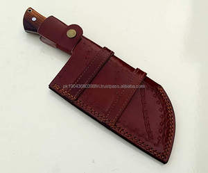 Cuchillo de carnicero hecho a mano de acero de Damasco para uso diario en la cocina, cuchillo de hoja afilada para cortar verduras y carne. - Product Image 6