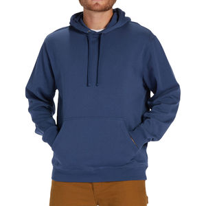 Sweat à capuche de luxe en polyester/coton brodé pour homme, pull thermique épais, streetwear d'hiver, teinture unie - Product Image 1