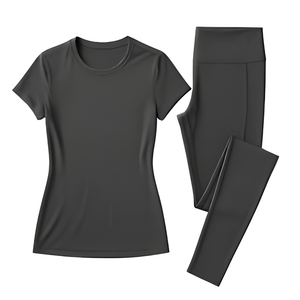 Vêtements de sport décontractés pour femmes, coupe ajustée, tissu jersey respirant, fabrication sur mesure OEM ODM, vente en gros, marque privée, directement de l'usine - Product Image 2