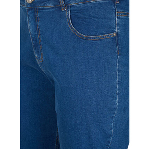 Jeans courts coupe droite taille haute en denim respirant pour femme – Style sexy et tendance – Vente en gros - Product Image 4