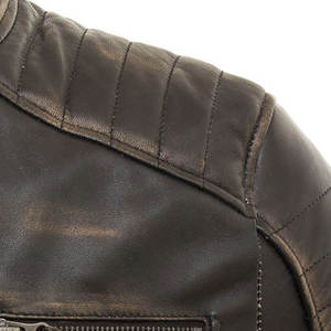 Chaqueta de Cuero Vacuno para Hombre, Estilo Urbano, Cuello Alto, Impermeable, Transpirable y Resistente al Viento, Superventas OEM - Product Image 6