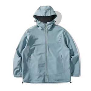 Veste softshell coupe-vent à manches longues noire pour homme, vêtements d'extérieur pour l'hiver - Product Image 4