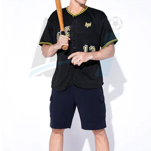 Maillot de baseball de qualité supérieure, couleur personnalisée, service OEM, maillot de baseball uni - Product Image 4