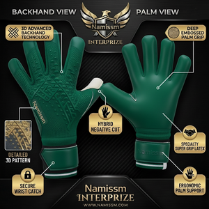 New German Latex Goalkeeper Gloves Palm GoalKeeper Gloves 4mm Giga Latex Goalkeeper for USA Australia Market OEM Supplier - Product Image 5