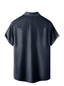 Camiseta de Playa para Hombre, Tejida, 100% Algodón, Transpirable, Ecológica, de Secado Rápido, Ligera, Cuello Redondo, Corte Holgado - Product Image 2