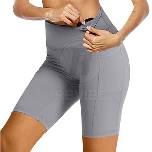 กางเกงขาสั้นออกกำลังกายเอวสูงสำหรับผู้หญิง Pro Comfort เนื้อผ้าสแปนเด็กซ์/โพลีเอสเตอร์ ระบายอากาศได้ดี กระชับพอดีตัว เหมาะสำหรับการออกกำลังกาย - Product Image 4