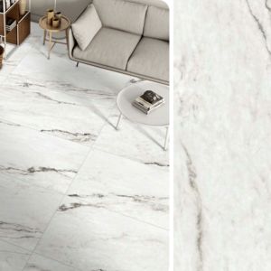 Carrelage mural en porcelaine mate sculptée de luxe moderne 600x1200 pour intérieur d'entreprise, hall d'hôtel haut de gamme, villa, salle de bain, mur d'accentuation - Product Image 1