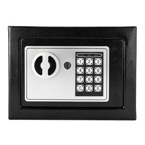 17E Home Use Black Electronic Password Steel Plate Locker <b>Secure</b> Storage Safe <b>Box</b> - Product Image 2