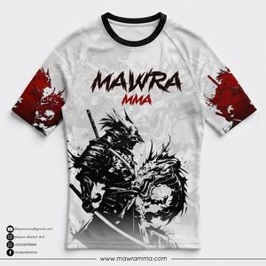 Mawra Rashguard High Quality <b>Custom</b> Sublimated <b>design</b> <b>Compression</b> <b>Shirt</b> For Gym Training Fighting Rashguard For Unisex - Product Image 3