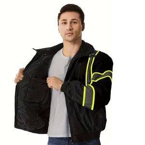 Chaqueta de Trabajo para Hombre, Color Negro, con Cierre Frontal, Transpirable, Resistente al Viento, Ecológica, para Invierno - Product Image 3