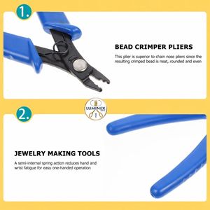 Lot de 2 pinces à perles, mini-outils pour bijoux, pour sertir les perles, pinces à sertir rondes - Product Image 4