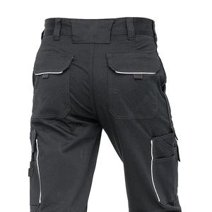 Men's <b>Black</b> Workwear <b>Pants</b> Midweight <b>Corduroy</b> Eco-Friendly Waterproof Breathable Anti-Pilling Anti-static Casual Straight Fit - Product Image 4