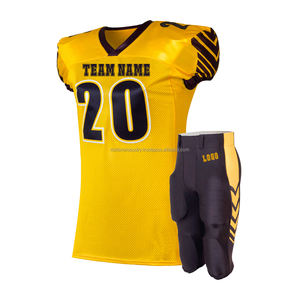 Tenues de football américain personnalisées, durables, respirantes, ensembles de vêtements de sport, tailles plus grandes, protection UV, antibactérien, OEM ODM - Product Image 4