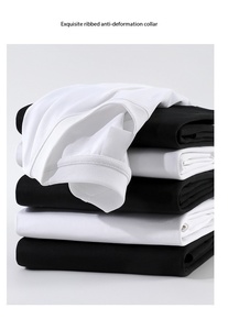 Camiseta Básica de Manga Corta para Adulto, 100% Algodón, Hombro Recto, 200g, con Logotipo Bordado Personalizado OEM, Precio de Fábrica China Bangladesh - Product Image 2