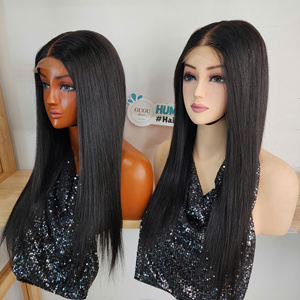 Full <b>Lace</b> <b>Wig</b> Virgin Vietnamese Hair Long Natural Black 200% Density Double Drawn Swiss <b>Lace</b> Transparent Base - Product Image 2