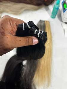 Extensiones de Cabello Humano Liso Natural, Ondulado y Rizado, Paquete a Granel, Ligero y Ecológico - Product Image 4