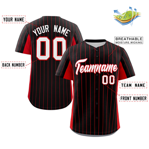 Maillot de baseball personnalisé, imprimé par sublimation, en maille cousue, pour équipes, vente en gros pour l'entraînement - Product Image 3