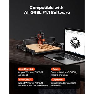 Fresatrice CNC a 3 Assi con Mandrino da 300W, 15.75 x 15.75 x 2.36, per Incisione e Fresatura del Legno, Ideale per Piccoli Spazi di Lavoro - Product Image 6