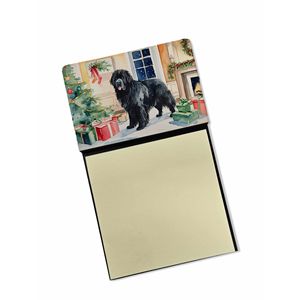 Newfoundland Cozy Christmas Self-Sticky <b>Note</b> Pads Dispenser Refillable Memo Pads <b>Card</b> <b>Holder</b> & <b>Note</b> <b>Holder</b> Accessory for Desks - Product Image 1