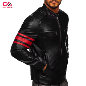 Chaqueta de Cuero PU Premium para Hombre, Estilo Motero, Elegante y Duradera, Ropa Exterior de Moda para Venta al Por Mayor OEM - Product Image 6
