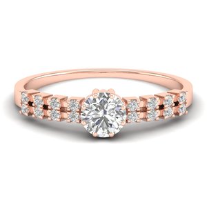 Bagues de fiançailles REYES en moissanite taille brillant rond de 0,61 carat, en argent sterling 925, bijoux de mariage pour femmes - Product Image 1