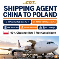 Fret maritime DDP 3-5 jours sans frais cachés, taxes incluses, vers les États-Unis, agent d'expédition DDP de Shenzhen vers la Pologne
