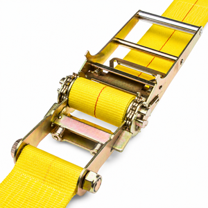 PROVINA Correa de Amarre Industrial de 100 mm y 10000 kg con Trinquete, Cinta de Poliéster Resistente, Ganchos de Alambre Personalizables, Certificación GS/CE - Product Image 6