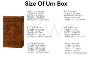 Urna Conmemorativa para Mascotas, Urna de Madera para Cenizas de Gato con Grabado Personalizado PARA CENIZAS HUMANAS, TAMAÑO MEDIANO 9X5.5, CAJA DE URNA - Product Image 3