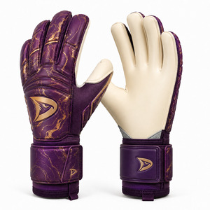 Guantes de Portero de Fútbol sin Correa |   Guante de látex de corte negativo con puño elástico |   Miami Teal Venta al por Mayor OEM - Product Image 2
