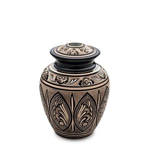 Urna Funeraria de Latón Estilo Griego para Cenizas de Adultos, Bebés y Niños, Urna de Cremación de Metal Hecha a Mano Estilo Europeo, Artículos Funerarios - Product Image 1