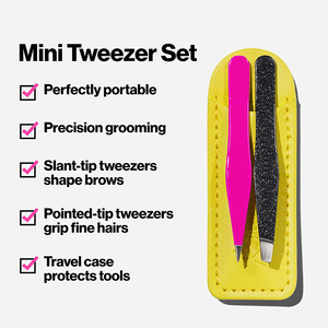 Juego de Pinzas Profesionales para Cejas de Acero Quirúrgico, 2 Piezas, para Uso en Casa y Salón, Juego de Pinzas para Extensión de Cejas - Product Image 6