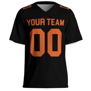 เสื้อเจอร์ซีย์อเมริกันฟุตบอลแบบคอกลม แขนสั้น ระบายอากาศได้ดี ผลิตจากโพลีเอสเตอร์ พิมพ์ลายด้านหน้า สำหรับผู้ชาย วัยผู้ใหญ่ ชุดทีม - Product Image 1