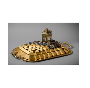 Plateau à chocolat en laiton au design moderne, les meilleurs cadeaux, organisateur de chocolats, plateau de rangement en laiton, produit très demandé - Product Image 1