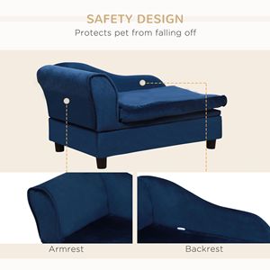 Divano Letto per Cani e Gatti di Piccola Taglia con Vano Contenitore - Cuccia e Arredo per Animali Domestici - Product Image 5