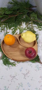 Plateau de service rustique en bois – Plateau de cuisine polyvalent pour le thé, le café, le petit-déjeuner, les collations, usage domestique - Product Image 3