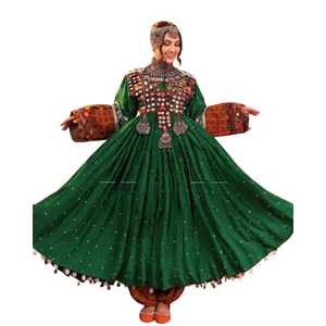 Último Modelo 2026, Vestido Afgano Kuchi Vintage, Hecho a Mano, Tribal, Tradicional, Bordado, Vestido de Festival Afgano Kuchi para Mujer, Cultura Pashtun - Product Image 1