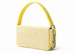 Bolso de Hombro de Lujo Hecho a Mano con Perlas y Cuentas de Limón, Diseño de Frutas Cítricas, Bordado Artesanal Premium, Portátil y a la Moda para Mujer - Product Image 2