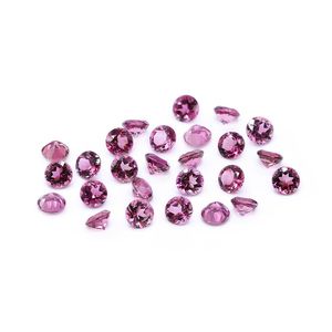 Natural Pink Topaz 2mm 3mm 4mm 5mm Calibrated Round Faceted Gemstone Best Quality Loose Stone for Jewelry Setting - Product Image 1