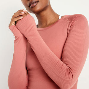 Camiseta de manga larga para mujer, cómoda, transpirable, de secado rápido, ropa informal, estilo invierno, camiseta para mujer - Product Image 3