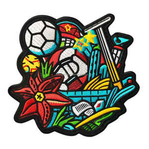 Parches de Ropa Personalizados NOORX SPORTS de Primera Calidad, Accesorio Deportivo de Fútbol, Lentejuelas Tejidas en 3D, Tela Lujosa, Promocional - Product Image 3