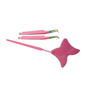Pinzas Profesionales Japonesas de Acero Inoxidable para Pestañas, Sostenibles, con Punta de Volumen Arcoíris, Herramienta de Extensión de Pestañas - Product Image 2