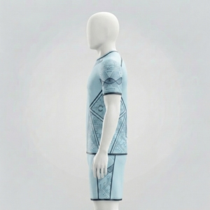 Tissu respirant pour uniforme de football d'entraînement, maillot et short de l'équipe professionnelle de la ligue, conçus avec une grande flexibilité - Product Image 3
