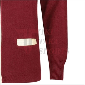 Cárdigan de Punto de Manga Larga con Cuello en V y un Solo Botón para Hombre, con Decoración de Encaje y Patrón de Patchwork, Nueva Colección de Invierno - Product Image 5