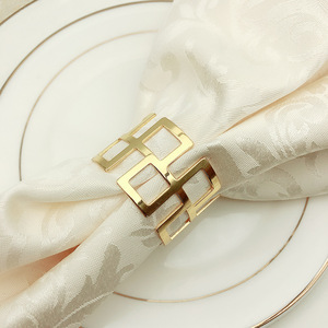 Anillo de servilleta moderno de acero inoxidable para decoración del hogar, anillo de servilleta de acero inoxidable de alta durabilidad - Product Image 4