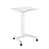 Bureau de travail mobile réglable en hauteur avec pédale et plateau inclinable